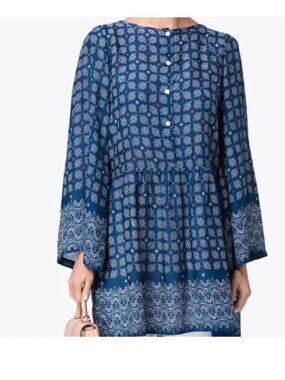 Roller Rabbit Starry Border Regine Print Tunic Dress or Top Size Medium
